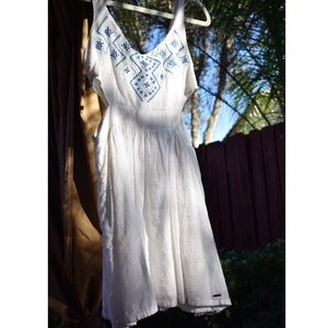 Side Cutout Boho Chic Mini Dress